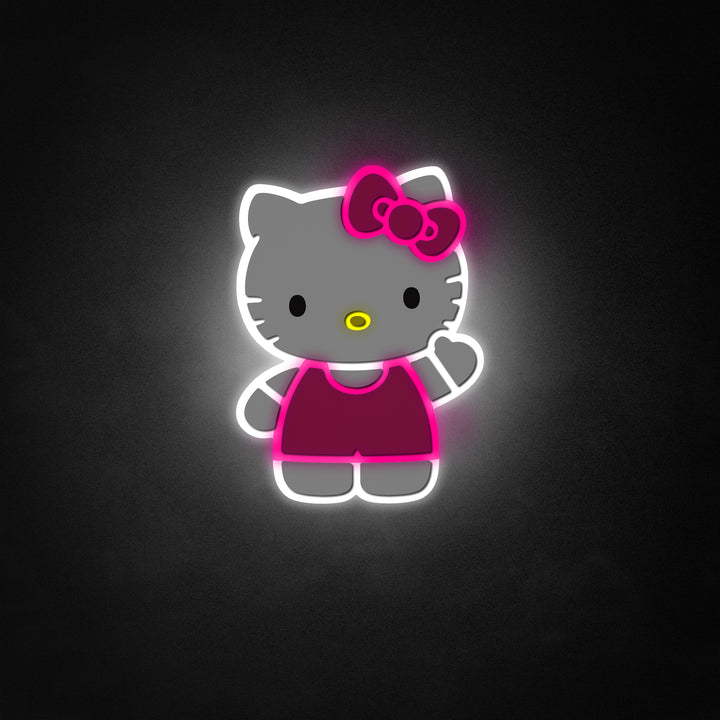 "Famous Cat" Neon Like Sign