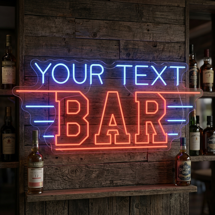 "Custom Bar" Neon Sign