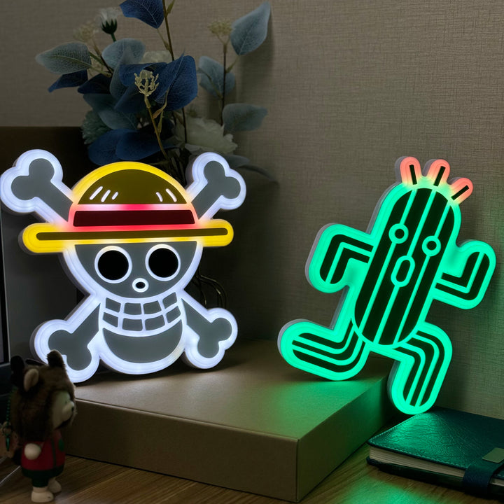 "Cactuar" Neon Like Sign