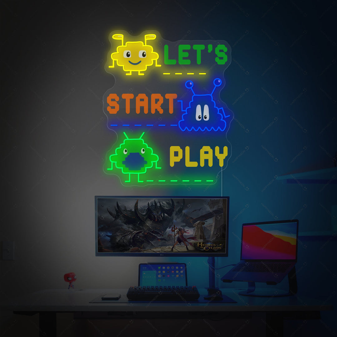 "8 Bit Video Game" Neon Sign