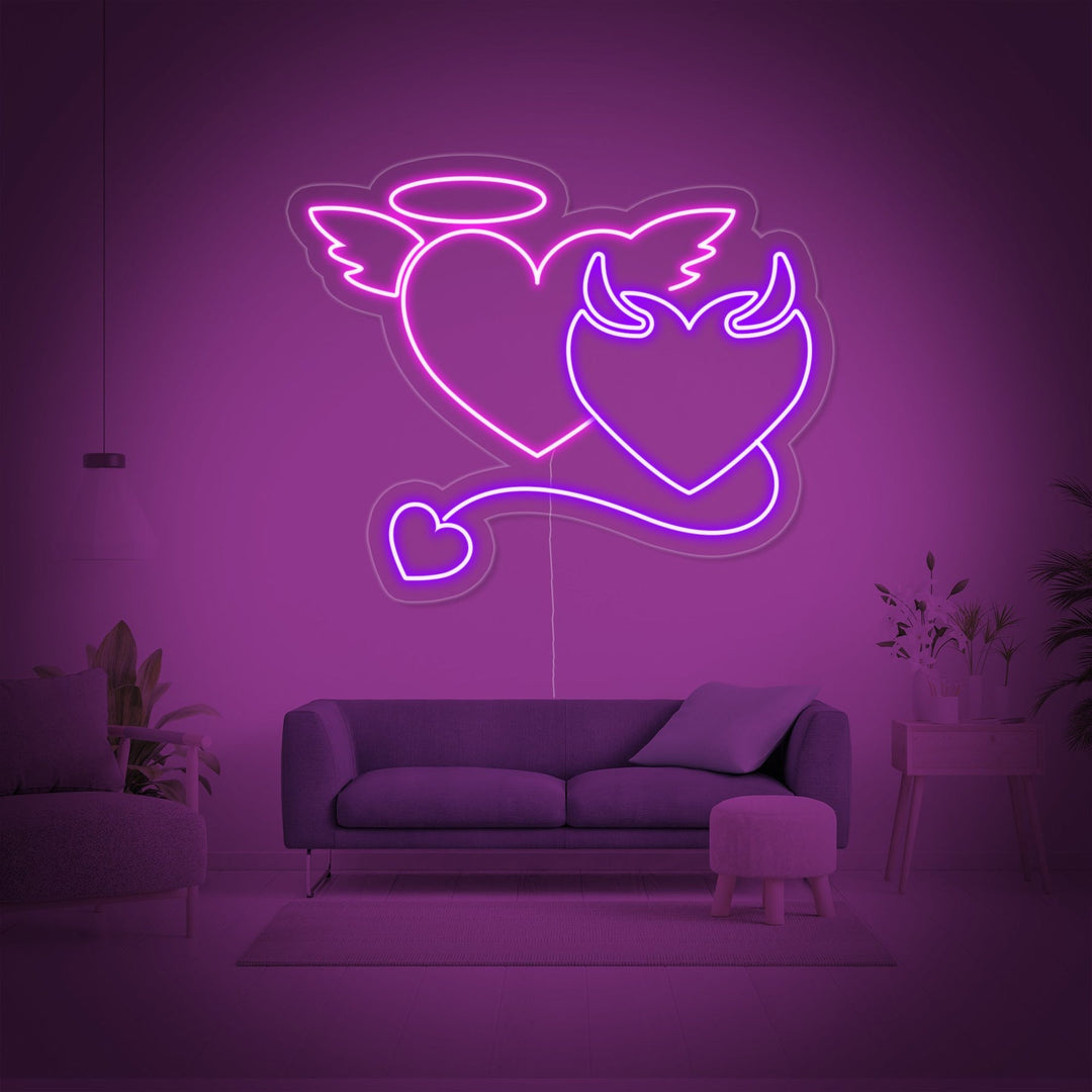 Devil Angel Neon Sign (3 in stock)