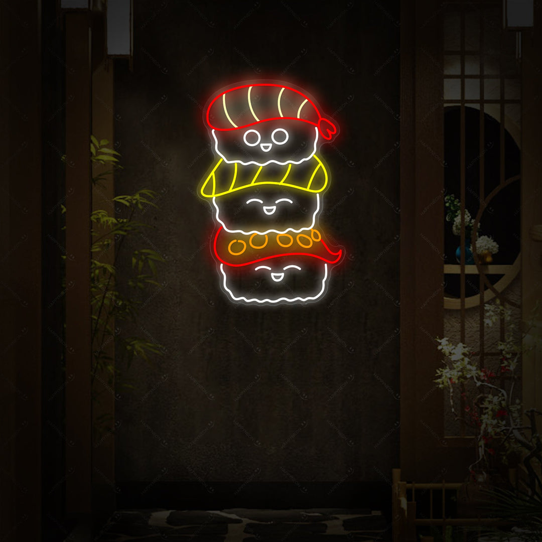 Sushi Neon Sign, Japanese Restaurant Decor