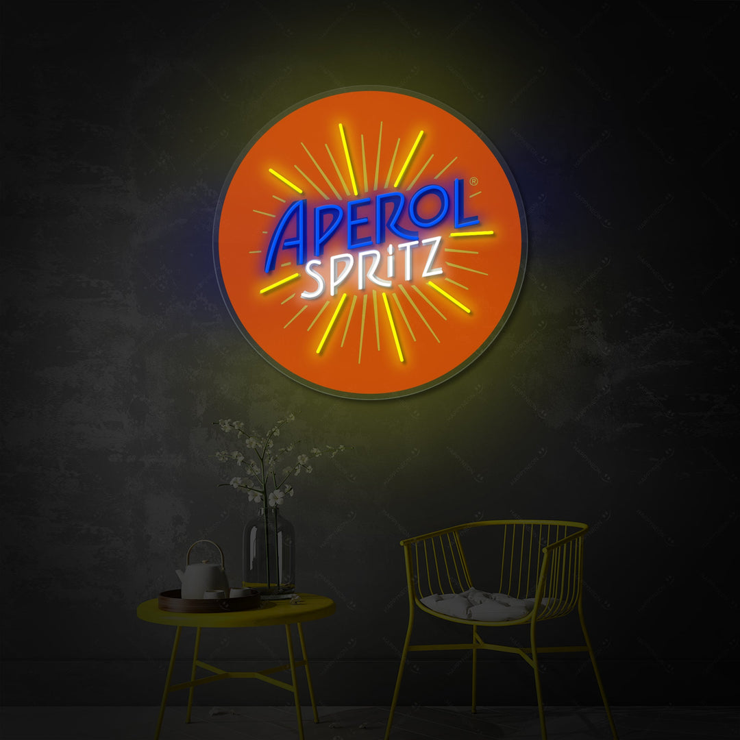 "Italy Aperol Spritz" Neon Sign