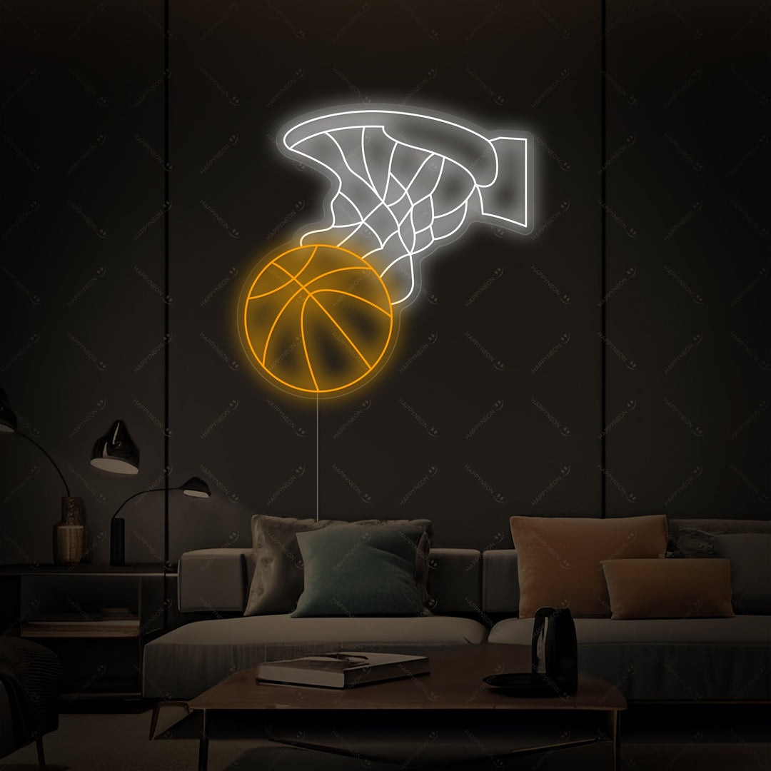 "Basketball Hoop" Neon Sign