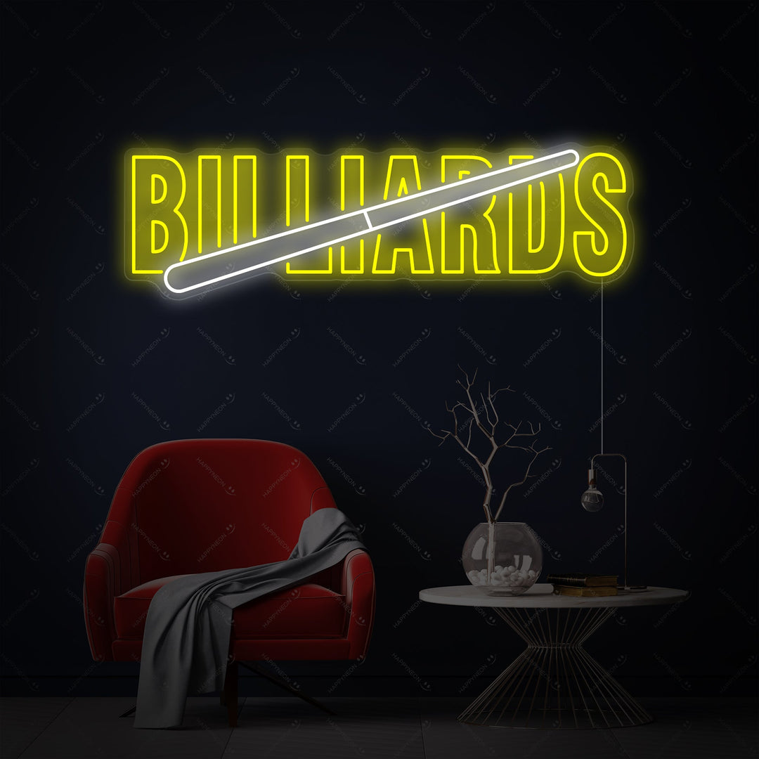 "Billiards" Neon Sign