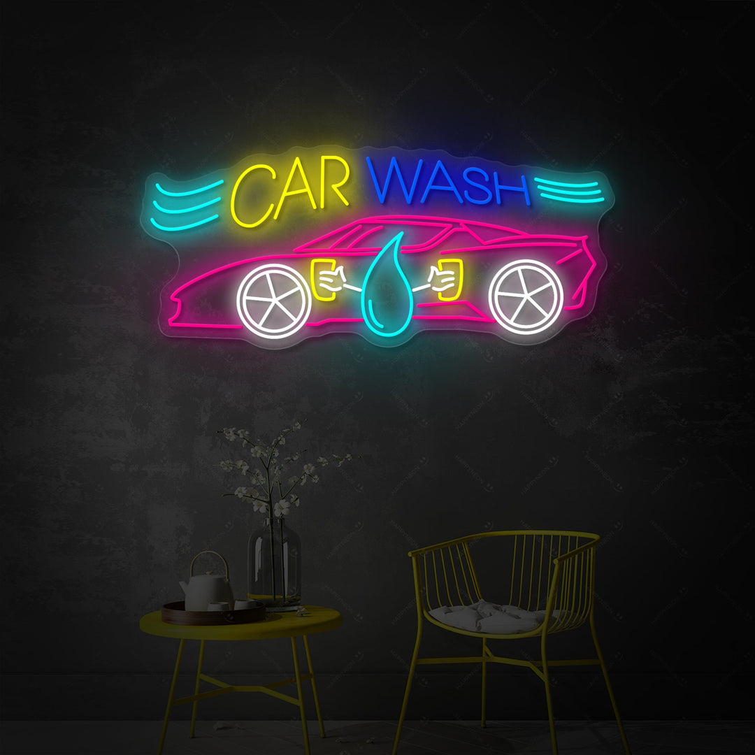 "Car Wash" Neon Sign