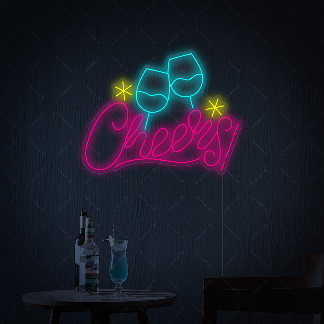 "Cheers" Neon Sign