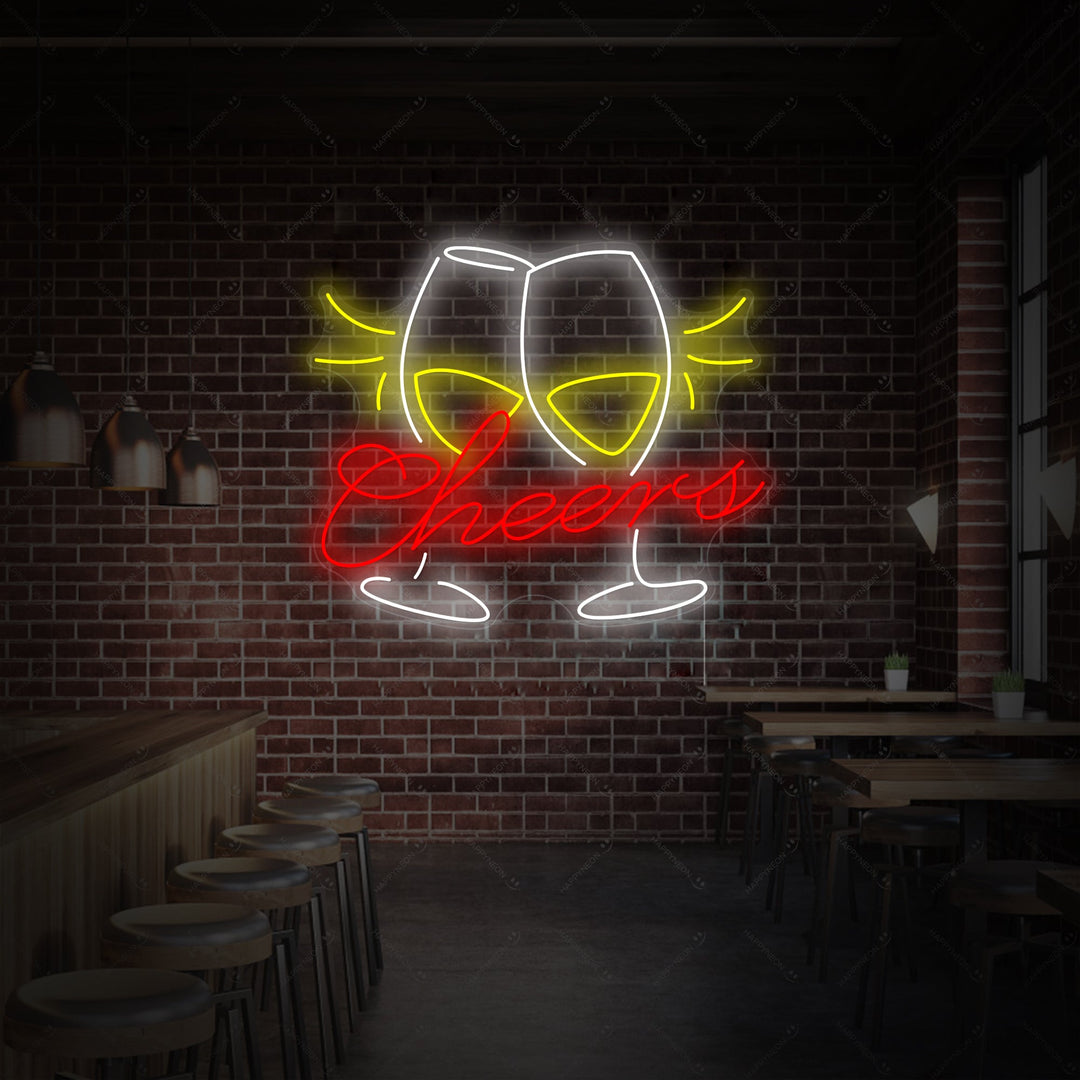 "Cheers" Neon Sign