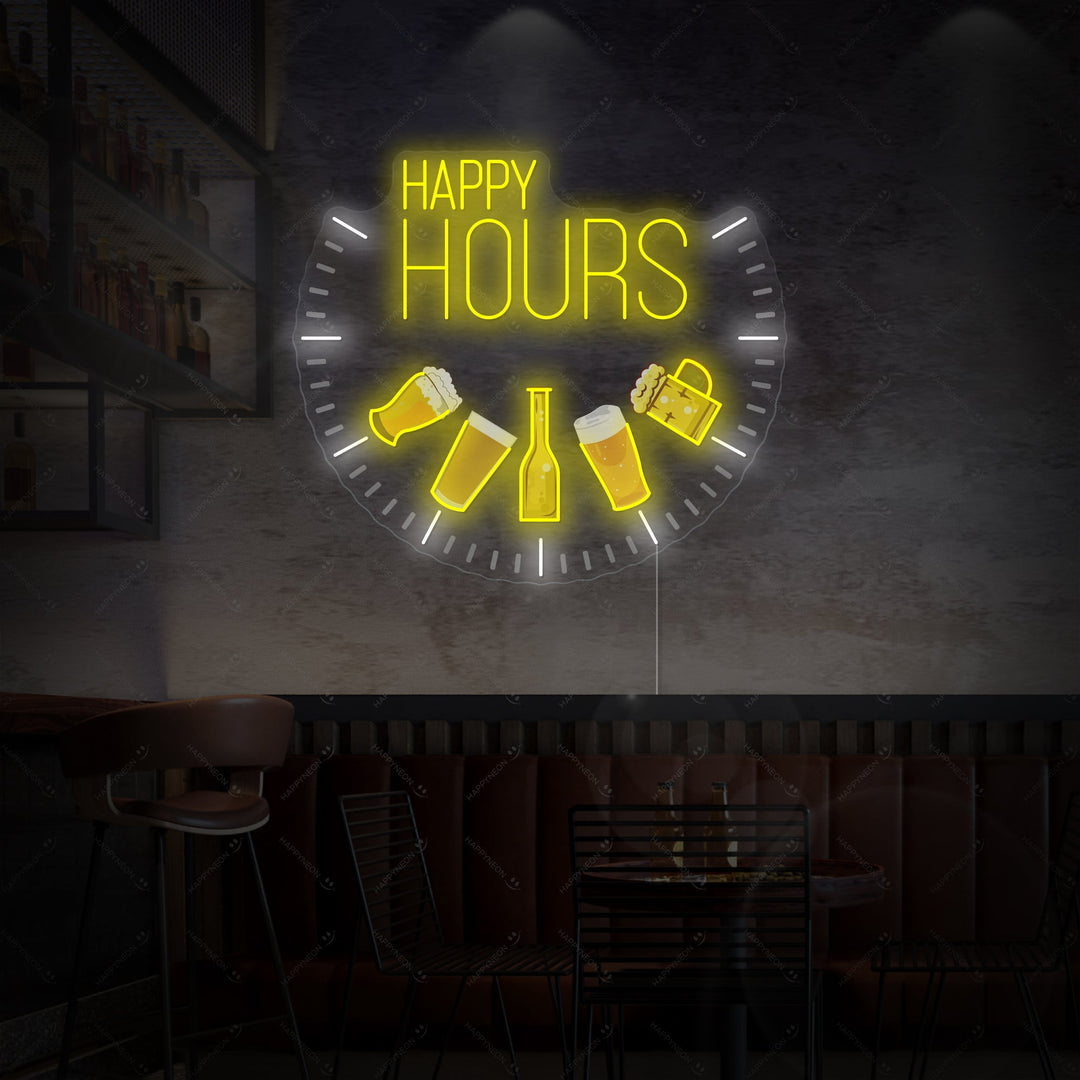 "Happy Hours" Neon Sign