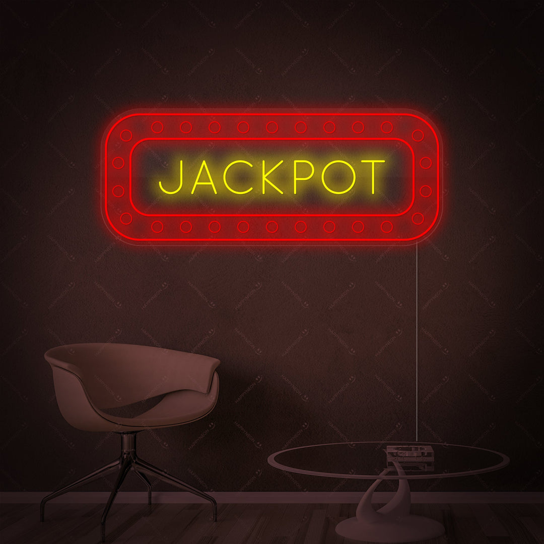 "Jackpot" Neon Sign