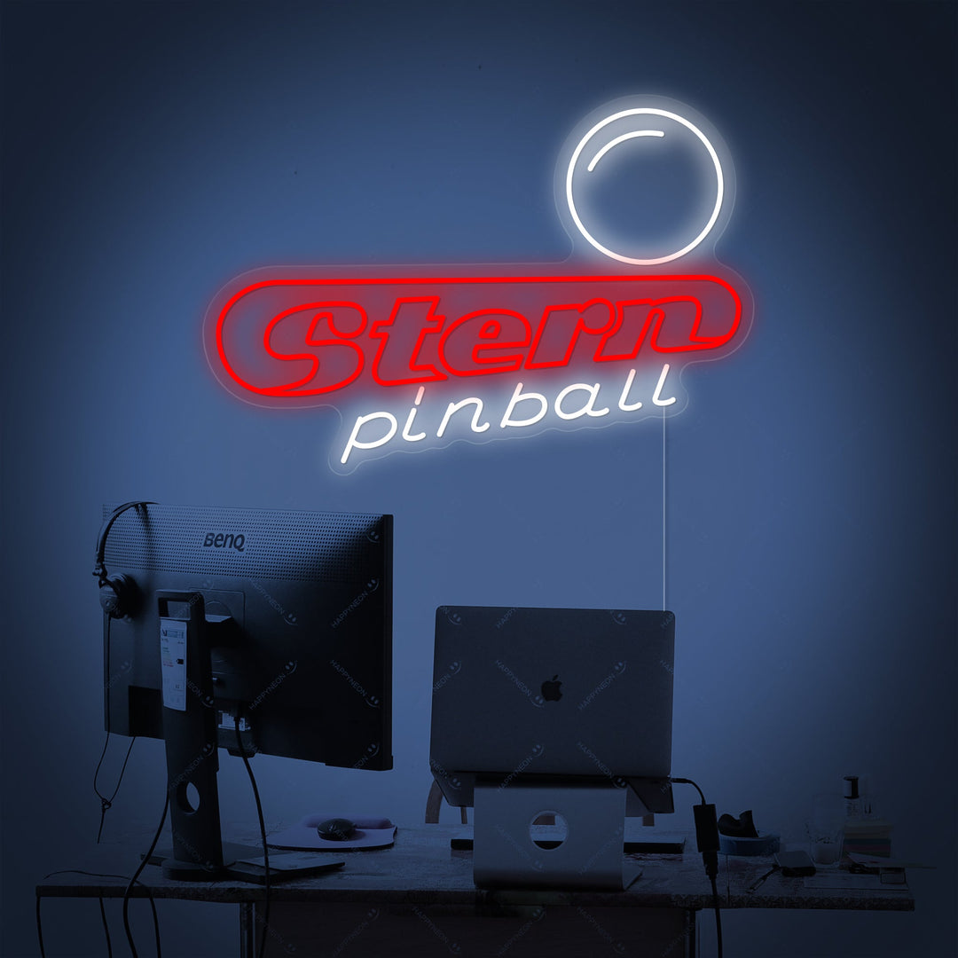 "Stern Pinball" Neon Sign