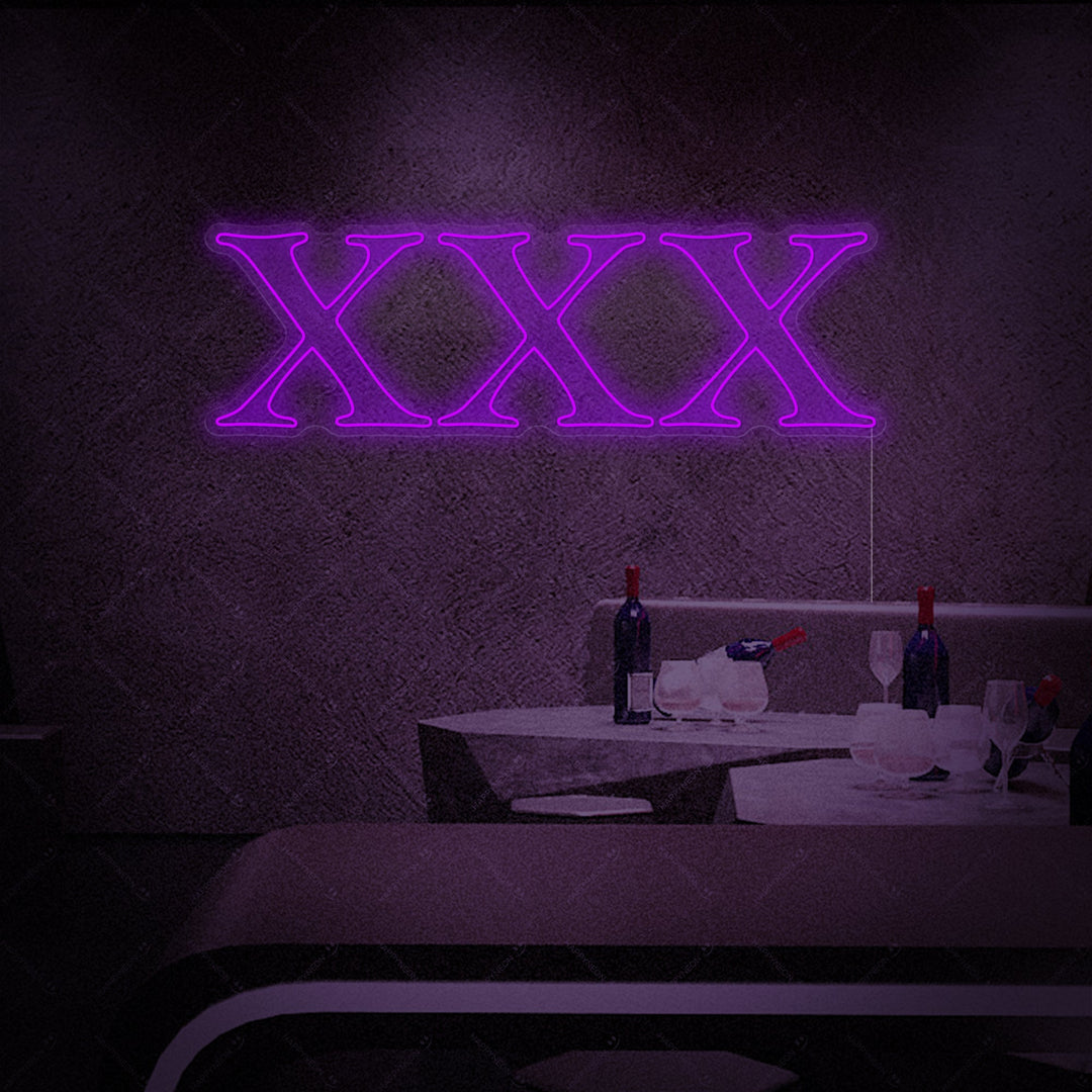 "XXX Adult Sex Shop Logo" Neon Sign