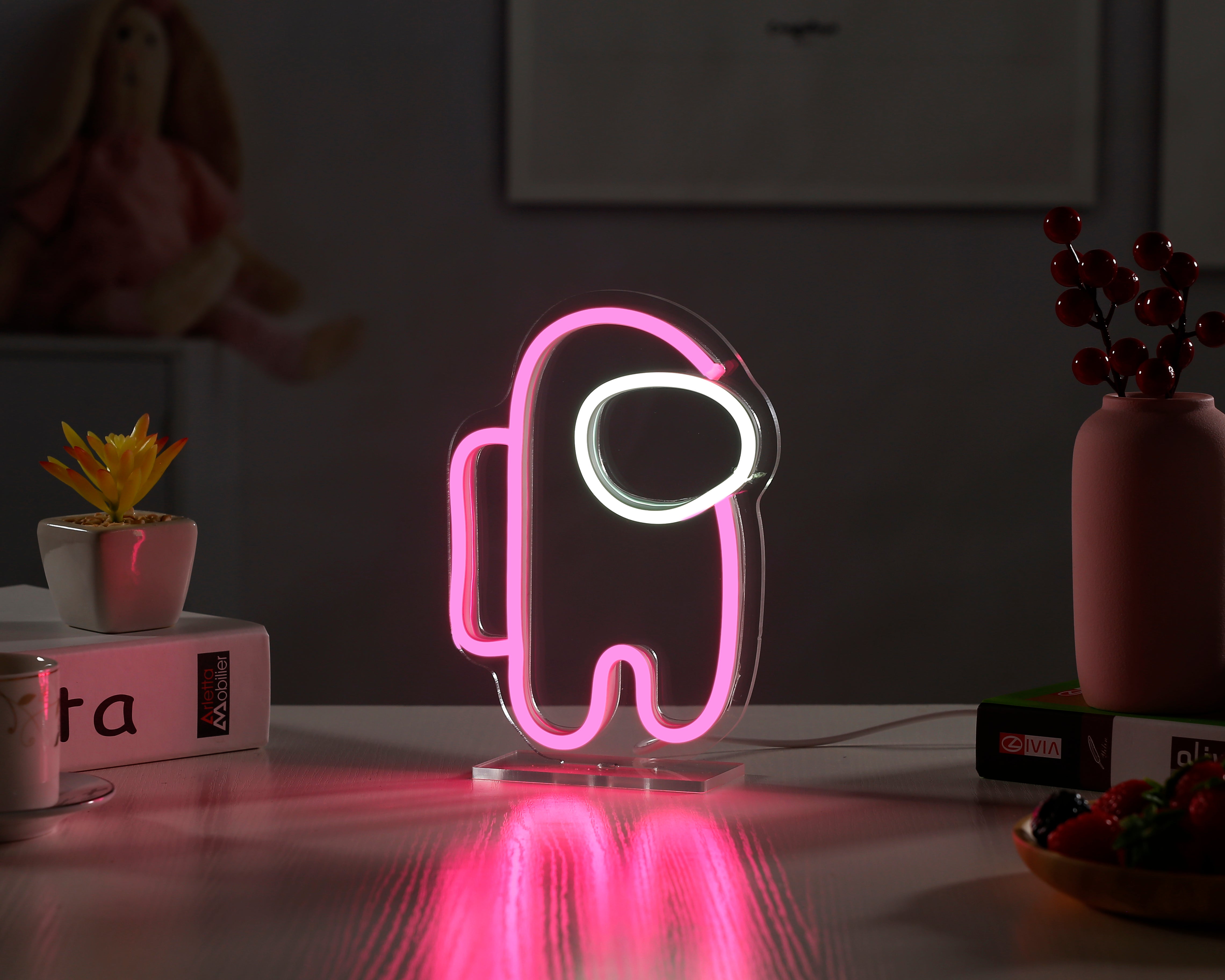 Among us neon shop lamp