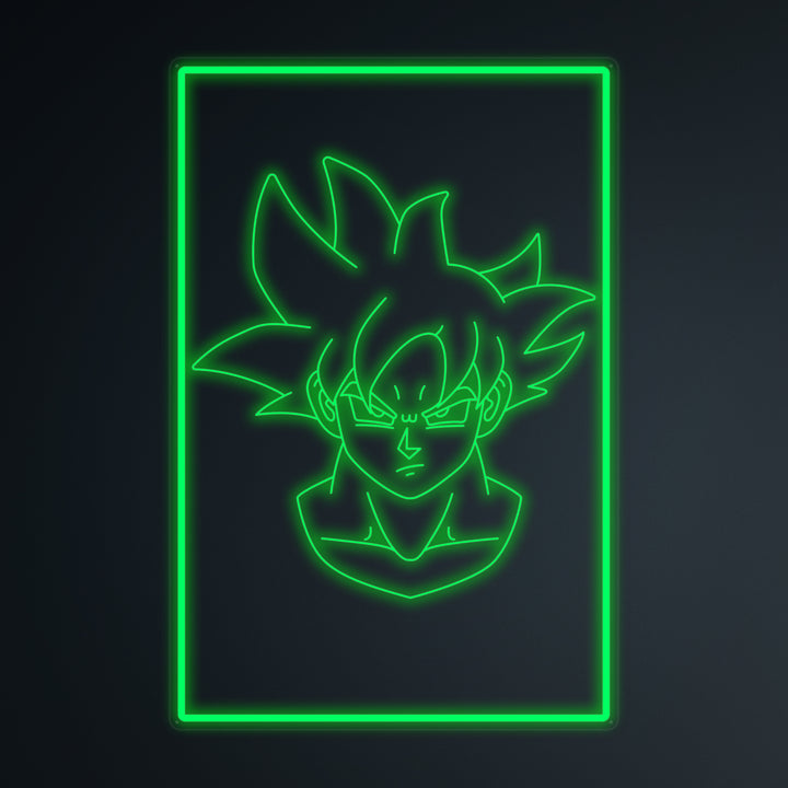 "Anime Goku Ultra Instinct" Mini Neon Sign