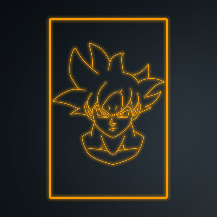 "Anime Goku Ultra Instinct" Mini Neon Sign