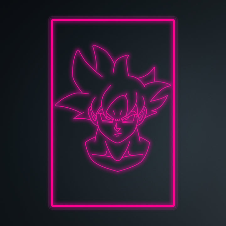"Anime Goku Ultra Instinct" Mini Neon Sign