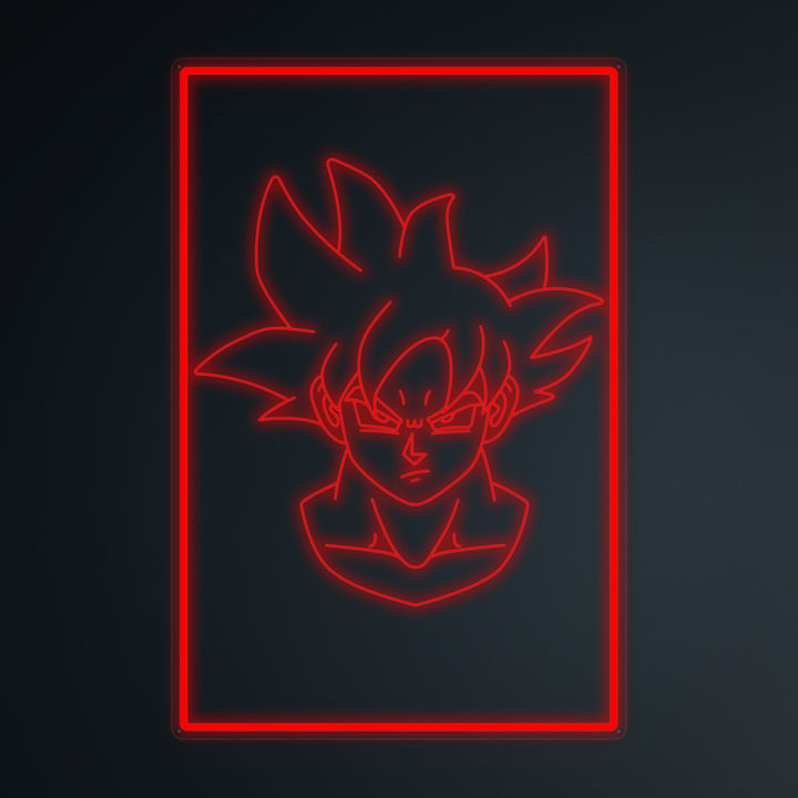 "Anime Goku Ultra Instinct" Mini Neon Sign