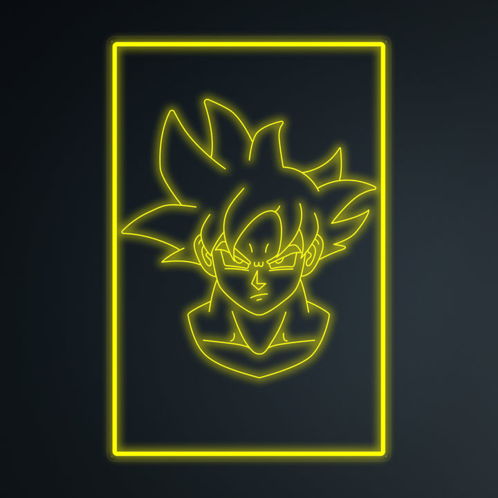 "Anime Goku Ultra Instinct" Mini Neon Sign
