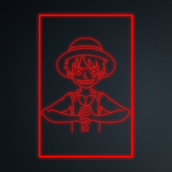 "Anime Monkey D" Mini Neon Sign