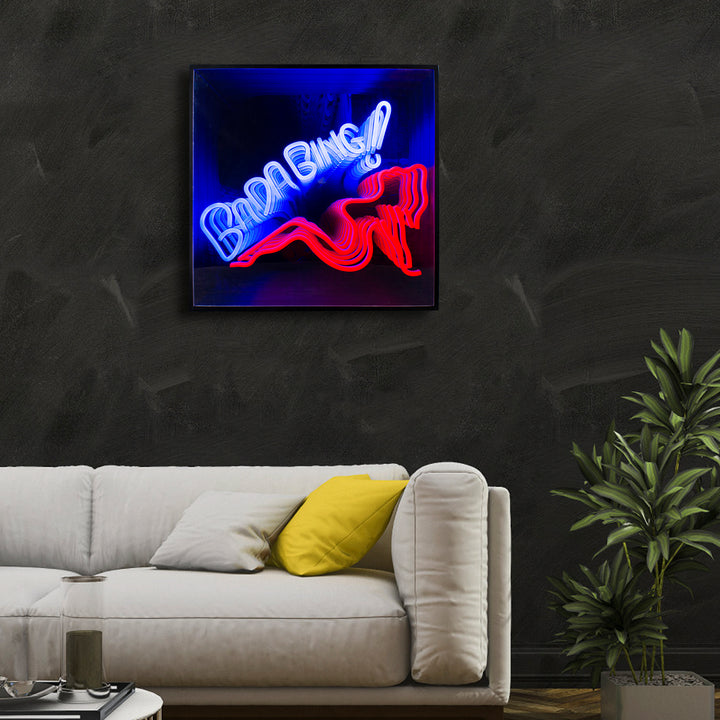 "Bada Bing" 3D Infinity LED Neon Sign