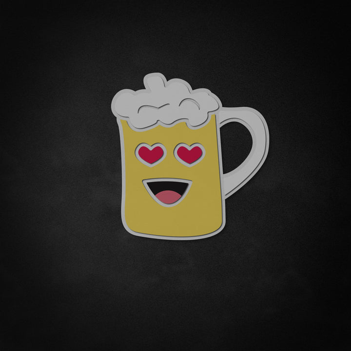 "Beer Glass Mug" Neon Like Sign