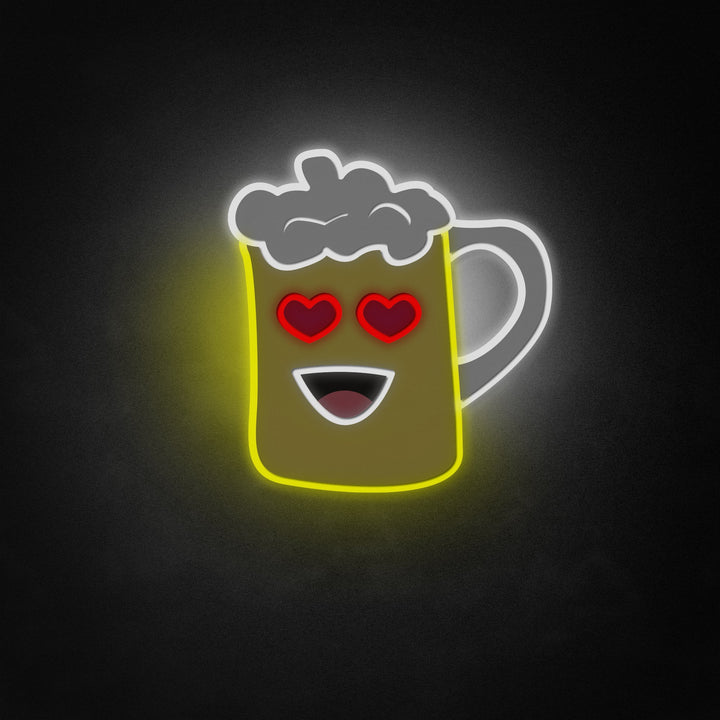 "Beer Glass Mug" Neon Like Sign