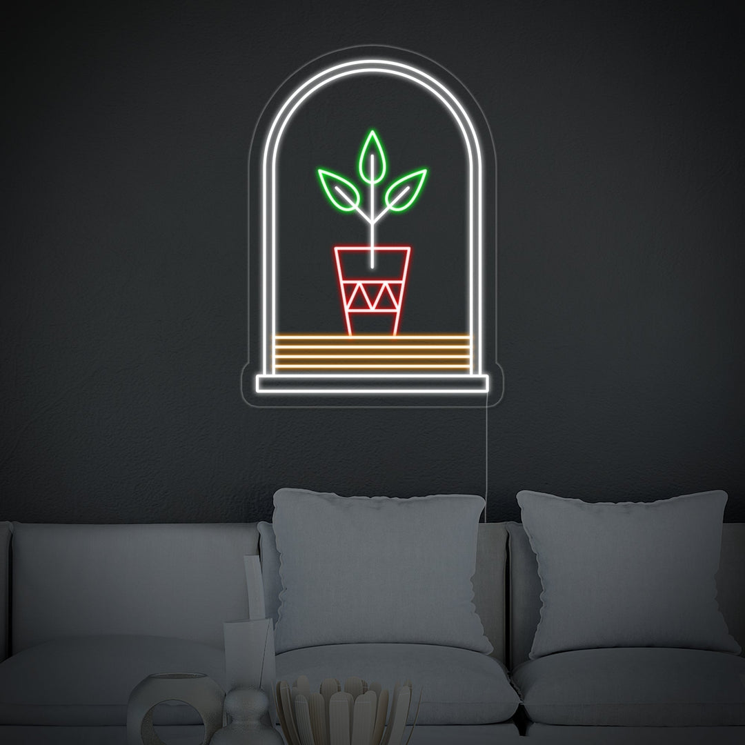 "Bohemian Plant" Neon Sign