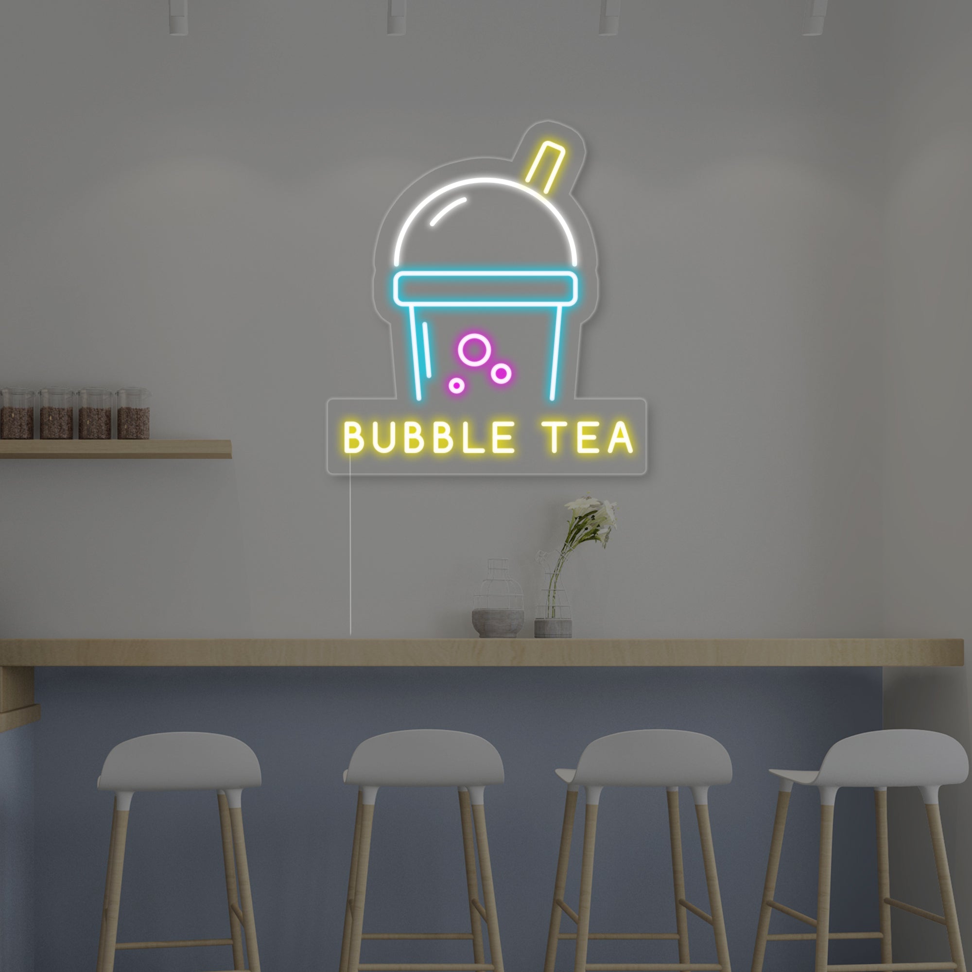 Bubble Tea Neon Sign HAPPYNEON