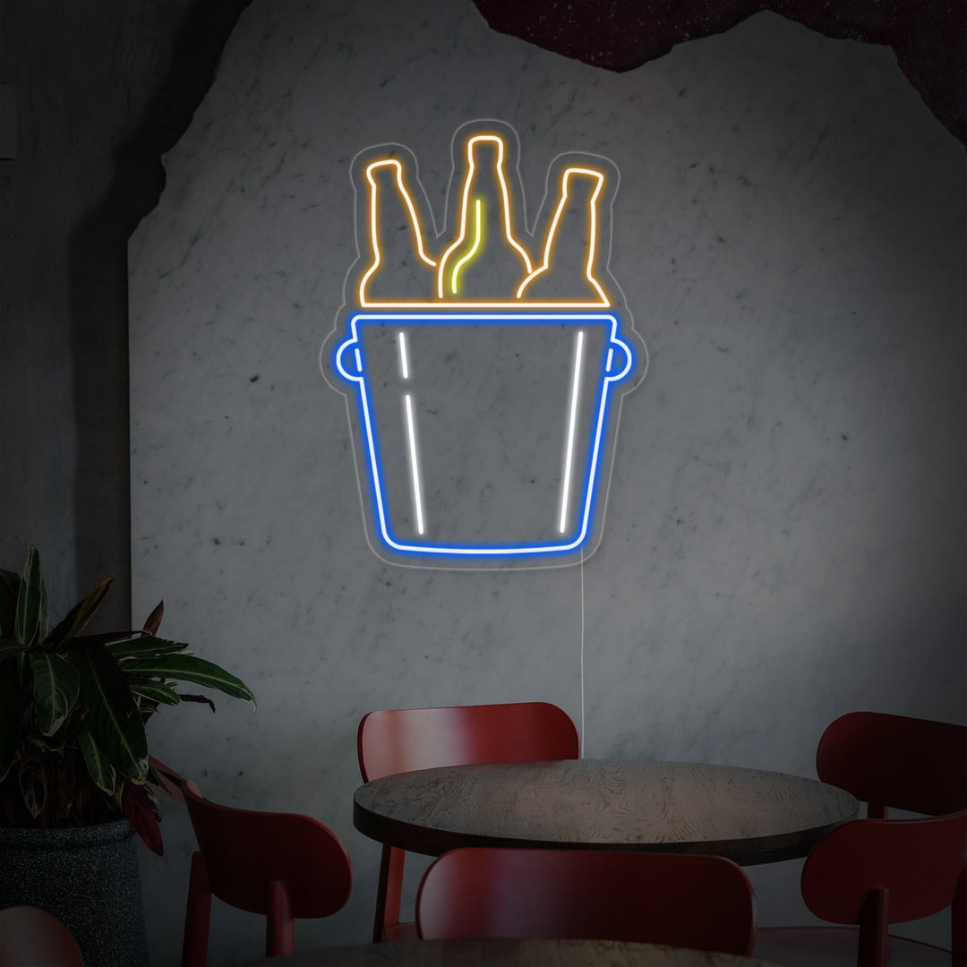 "Bucket of Beers" Neon Sign