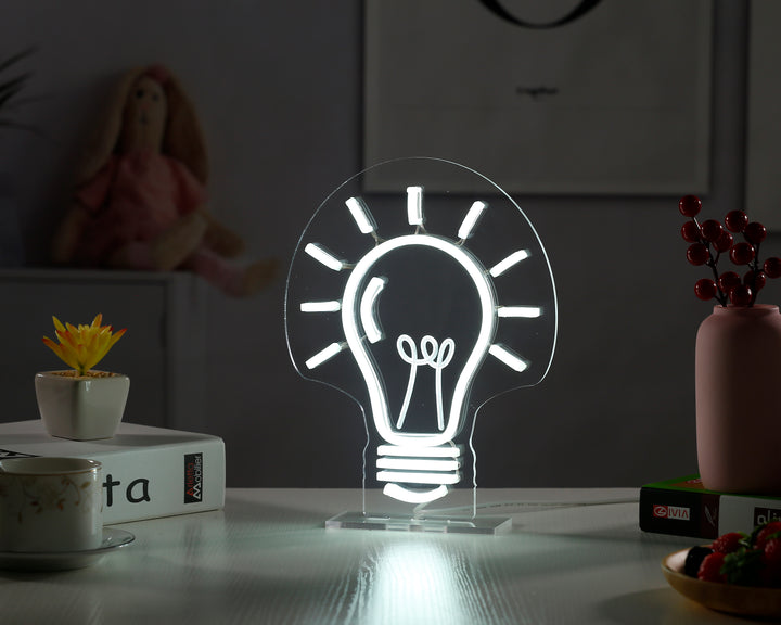 "Bulb" Desk LED Neon Sign