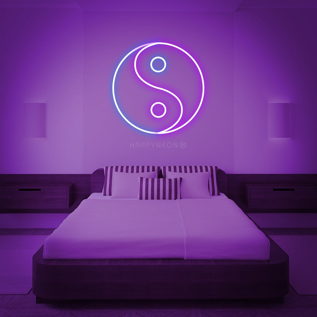"Chinese Element Yin Yang Balance" Neon Sign