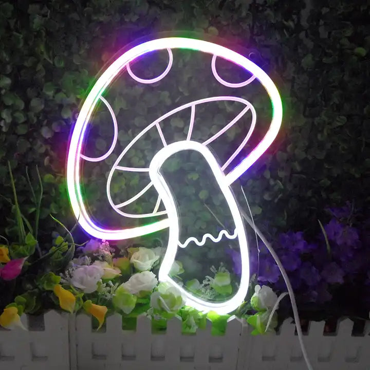 "Unique Mushroom" Mini Neon Sign