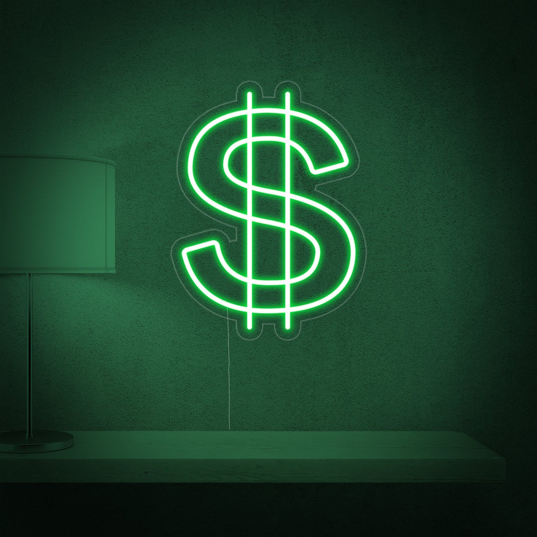 "Dollar Symbol" Neon Sign