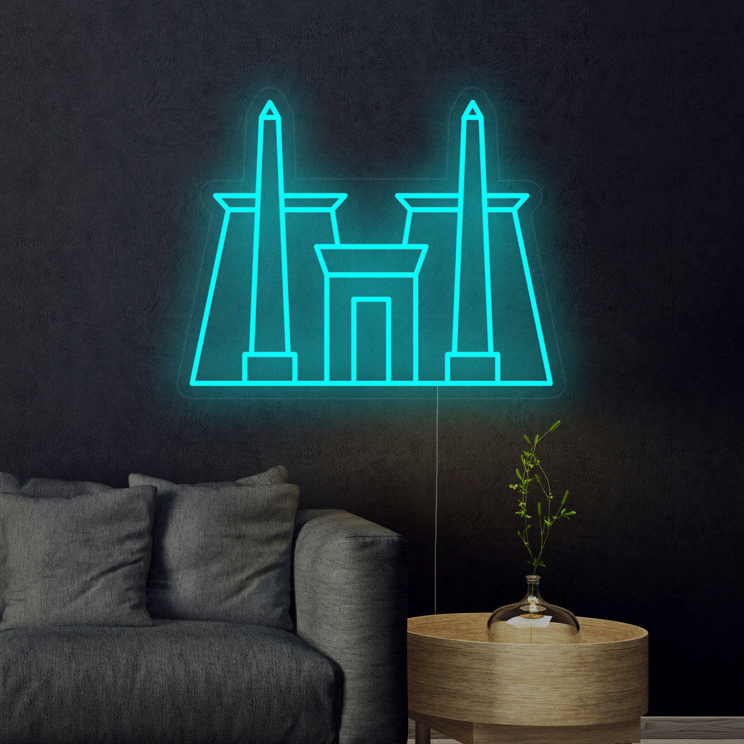 "Egypt Karnak Temple" Neon Sign