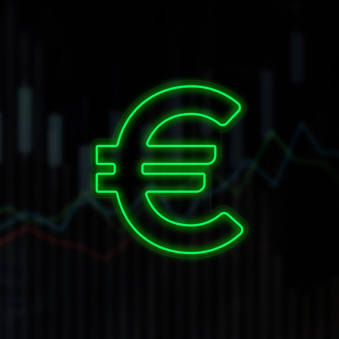 "Euro Symbol" Neon Sign