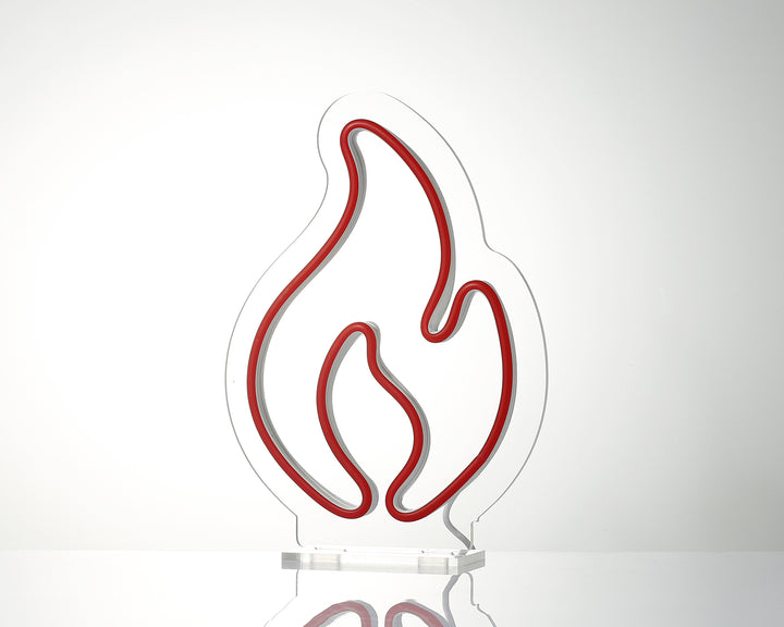 "Fire" Desk LED Neon Sign