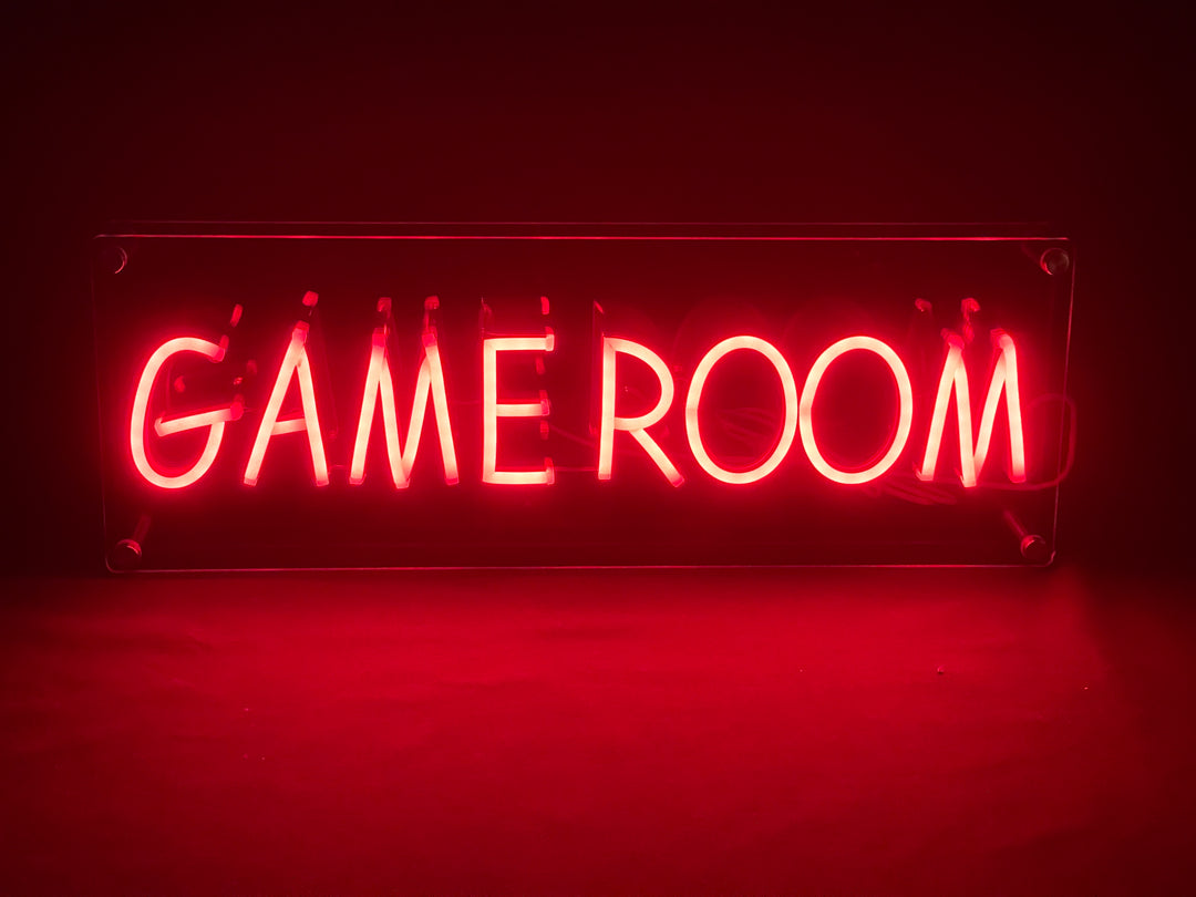 "Game Room" Desk LED Neon Sign