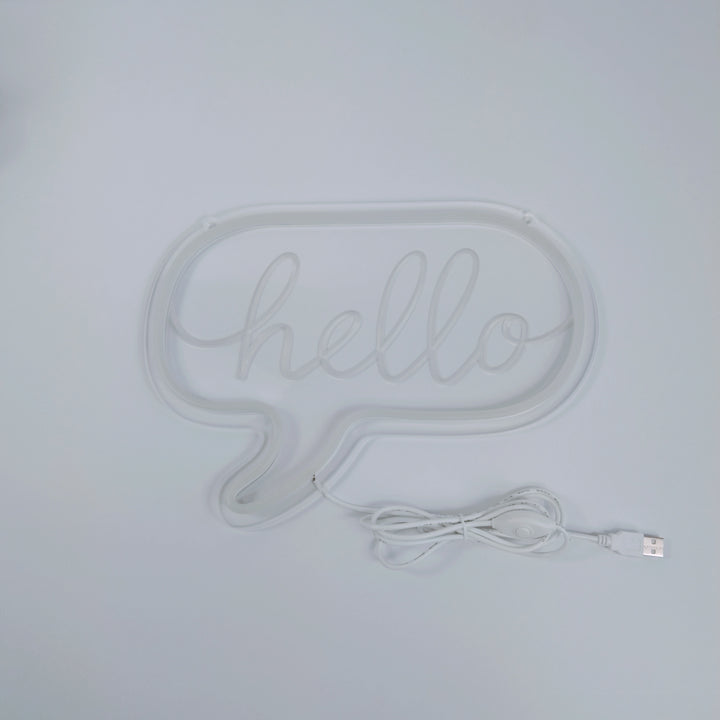 "Hello" USB Mini LED Neon Sign