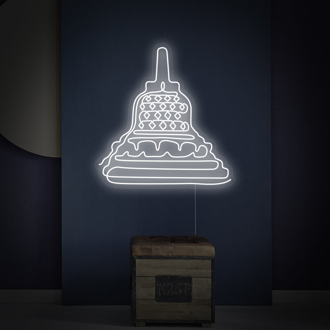 "Indonesia Borobudur Temple" Neon Sign