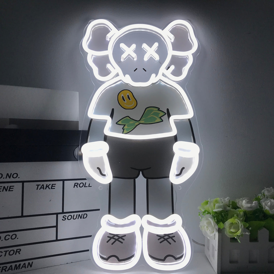 "Kaw Standing Art, Anime" Mini Neon Sign
