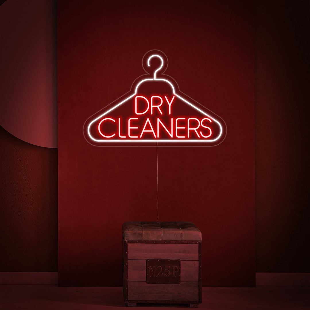 "Laundry Dry Cleaners" Neon Sign
