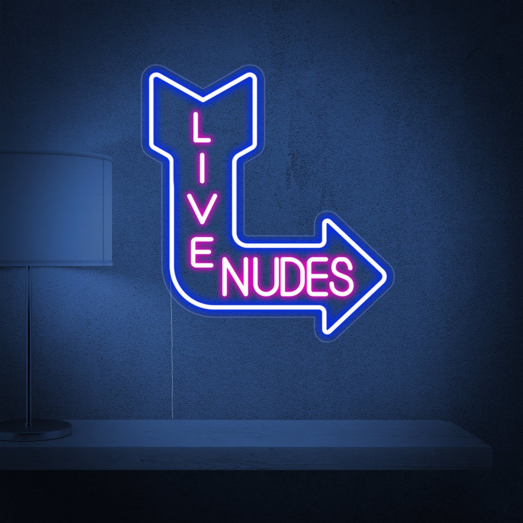 "Live Nudes" Neon Sign