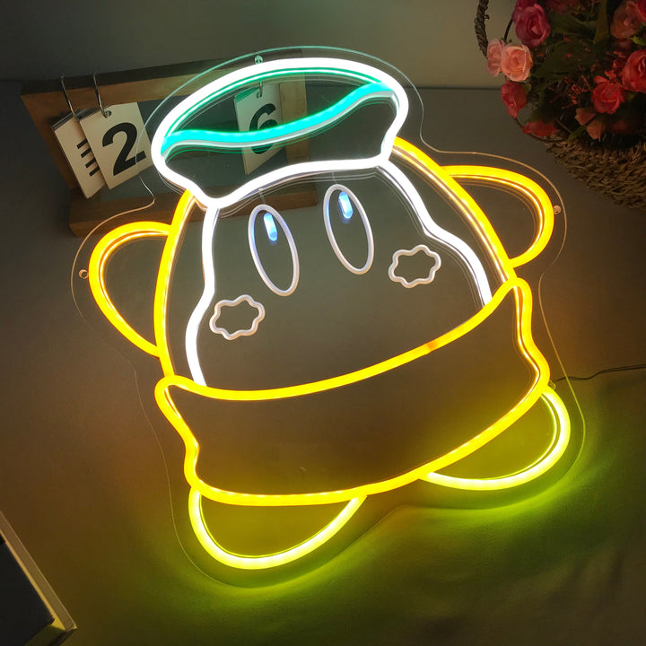 "Luma Star, Game Wall Art" Mini Neon Sign