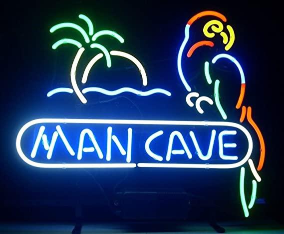 Man Cave Parrot Neon Sign