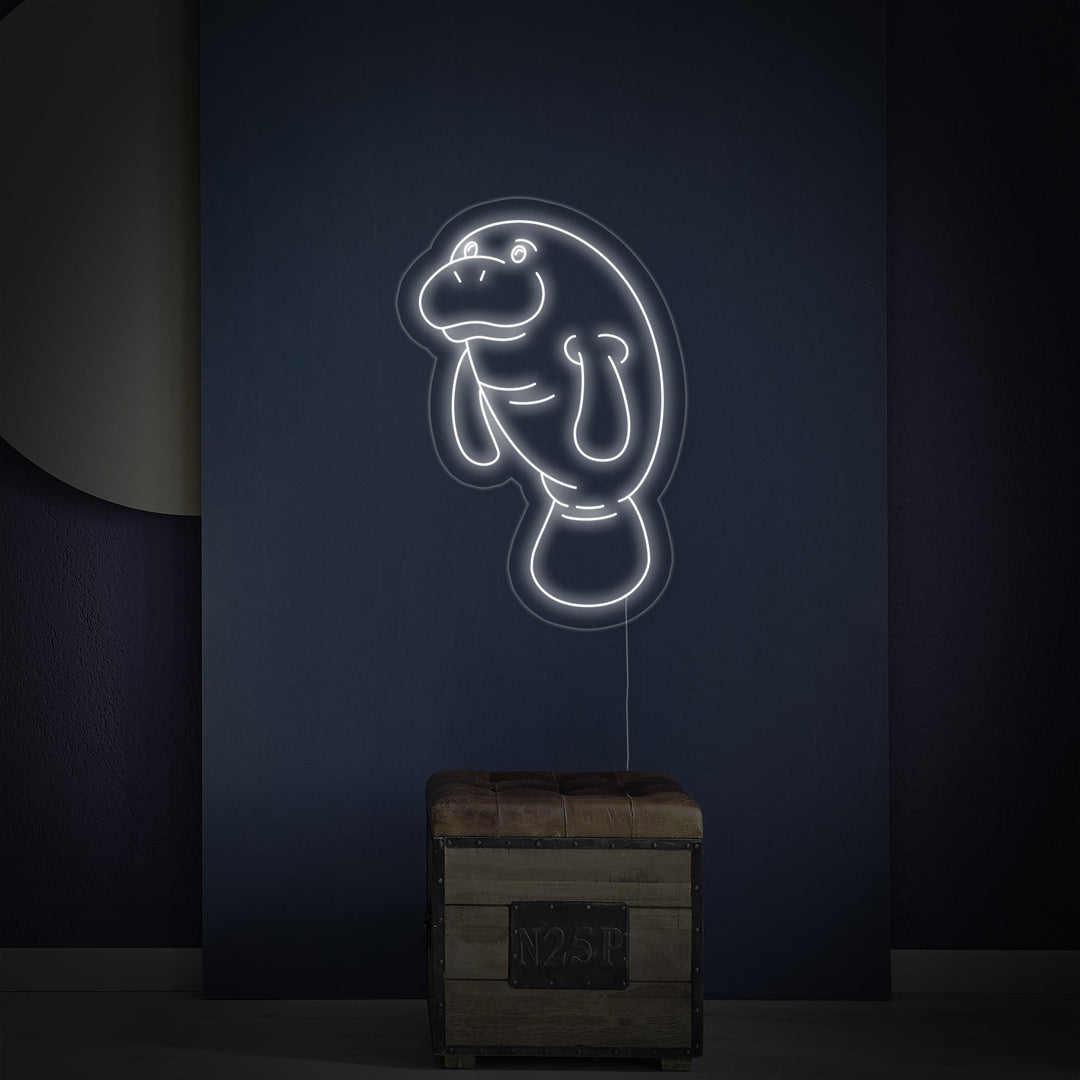 "Manatee" Neon Sign