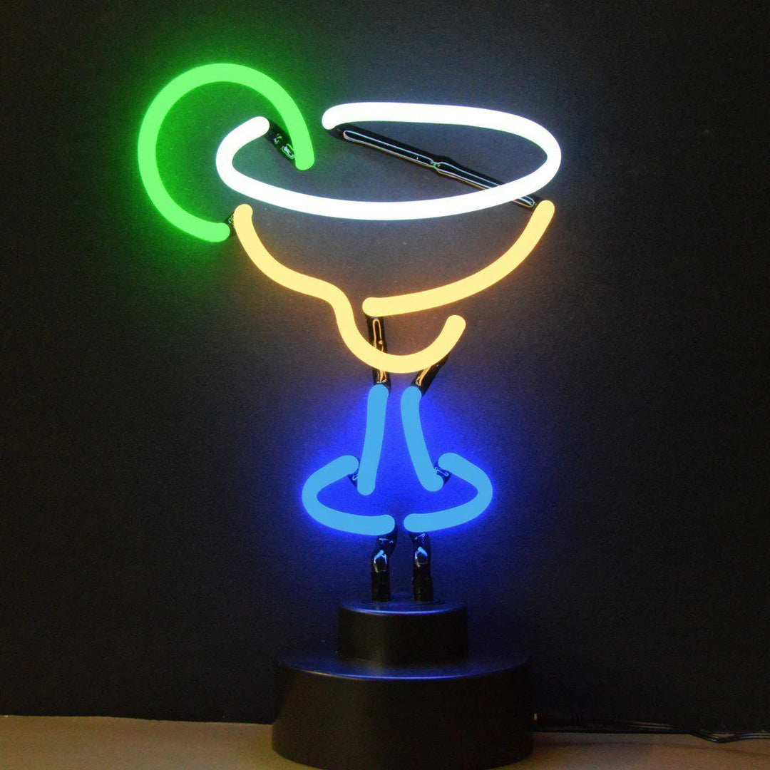 "Margarita" Table Neon Sign, Glass Neon Sign