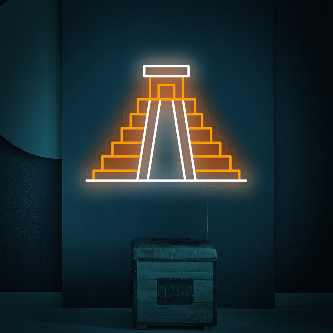 "Mexico Chichen Itza" Neon Sign