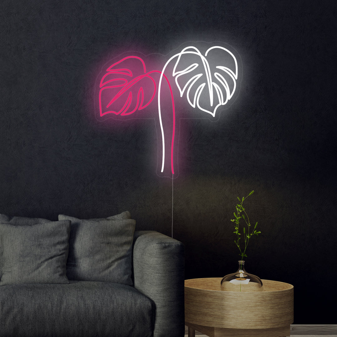 "Monstera Leaves" Neon Sign