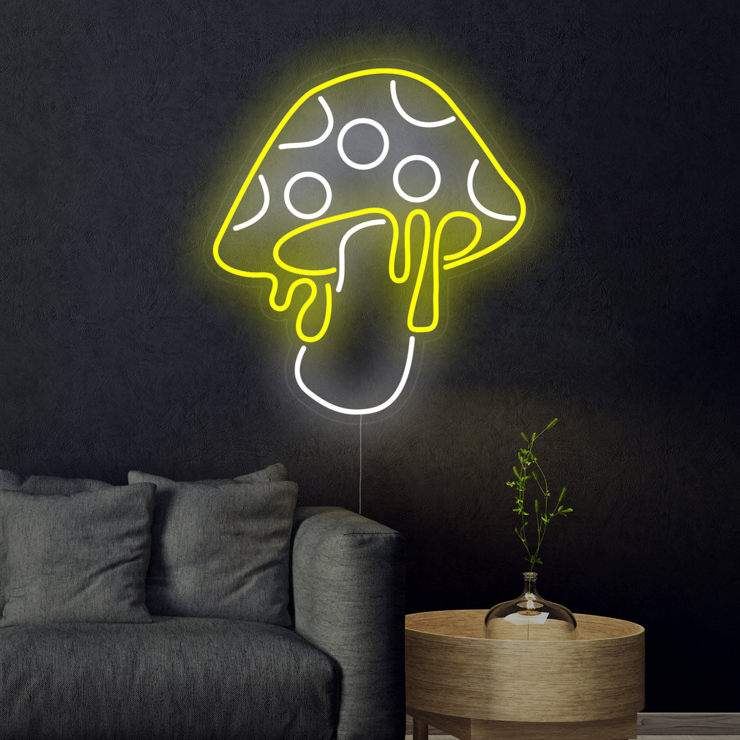 "Mushroom Dripping" Neon Sign
