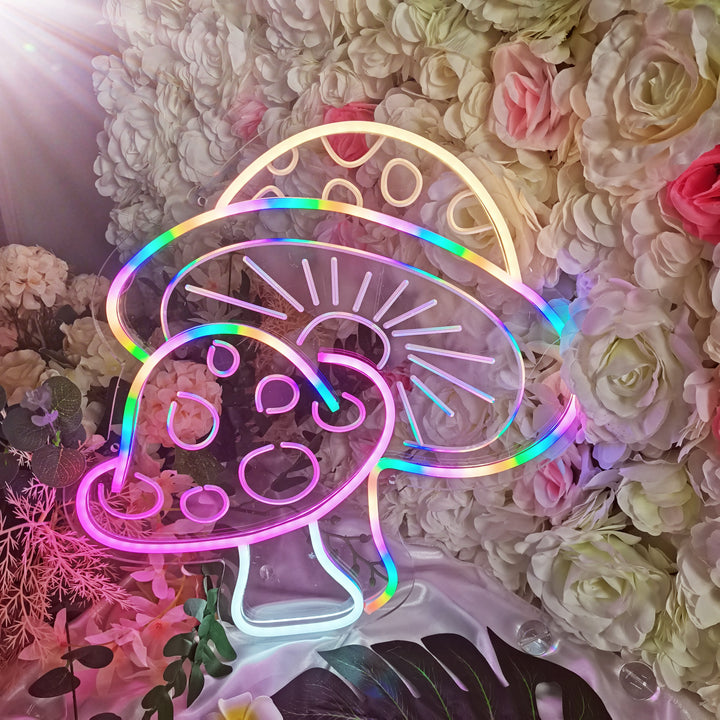 "Mushroom" USB Mini LED Neon Sign